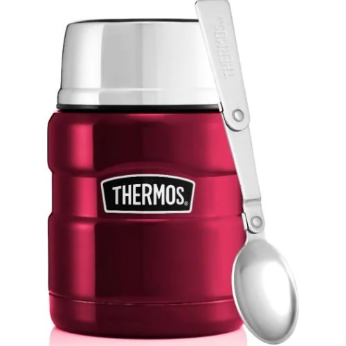 Thermos Stainless King Food Flask - Raspberry (470 ml) (Thermos 161555)