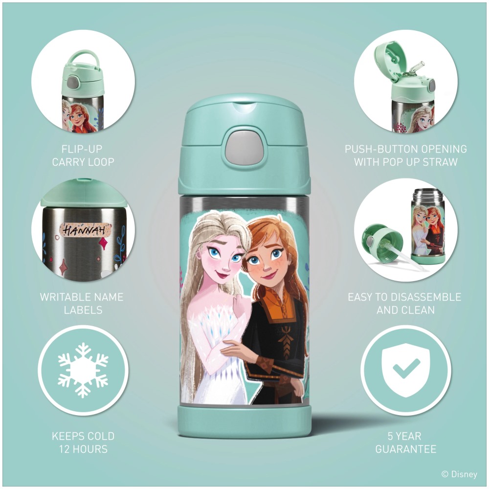 Disney Funtainer Bottle 355ml Frozen I - Image 5