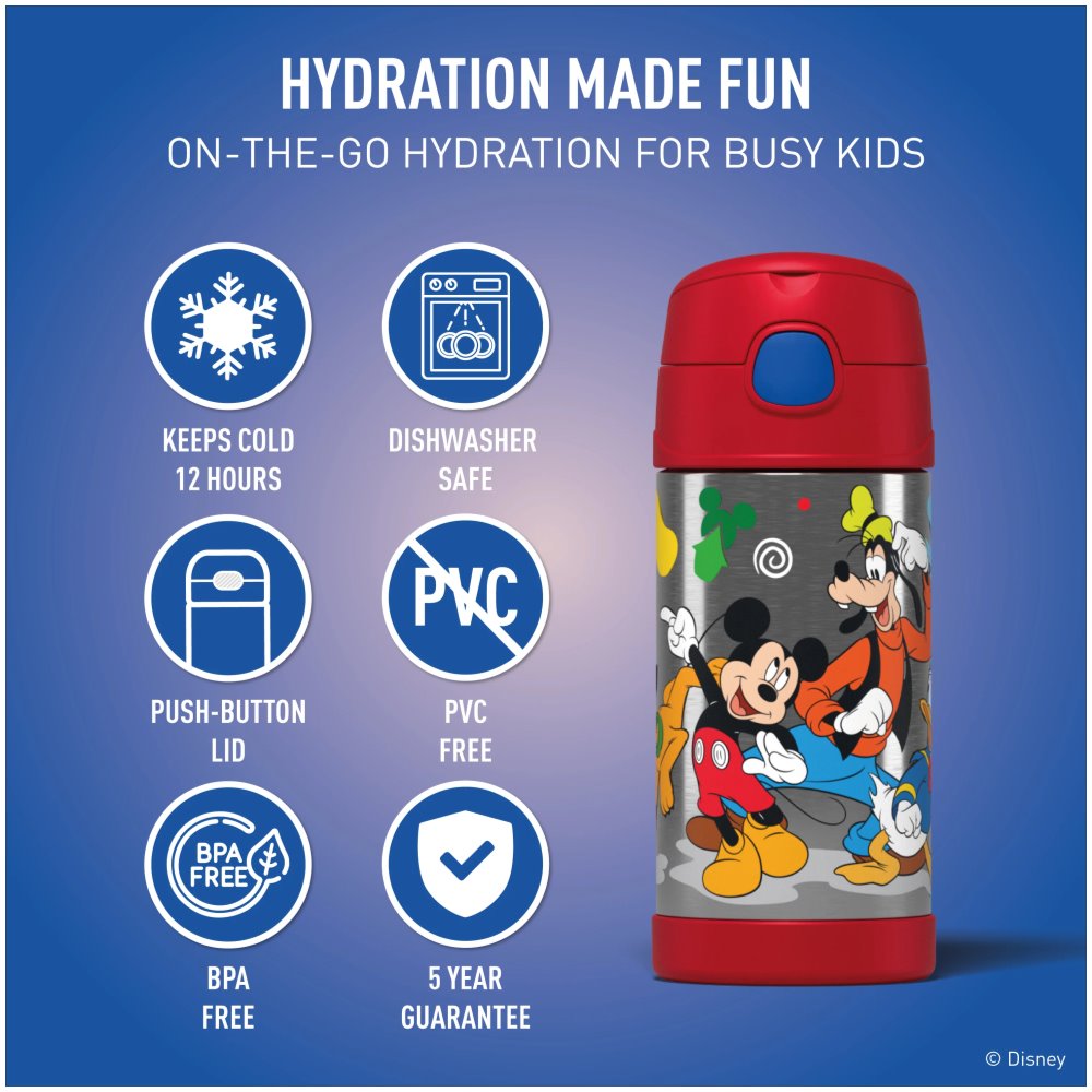Disney Funtainer Bottle 355ml Mickey and Friends - Image 4