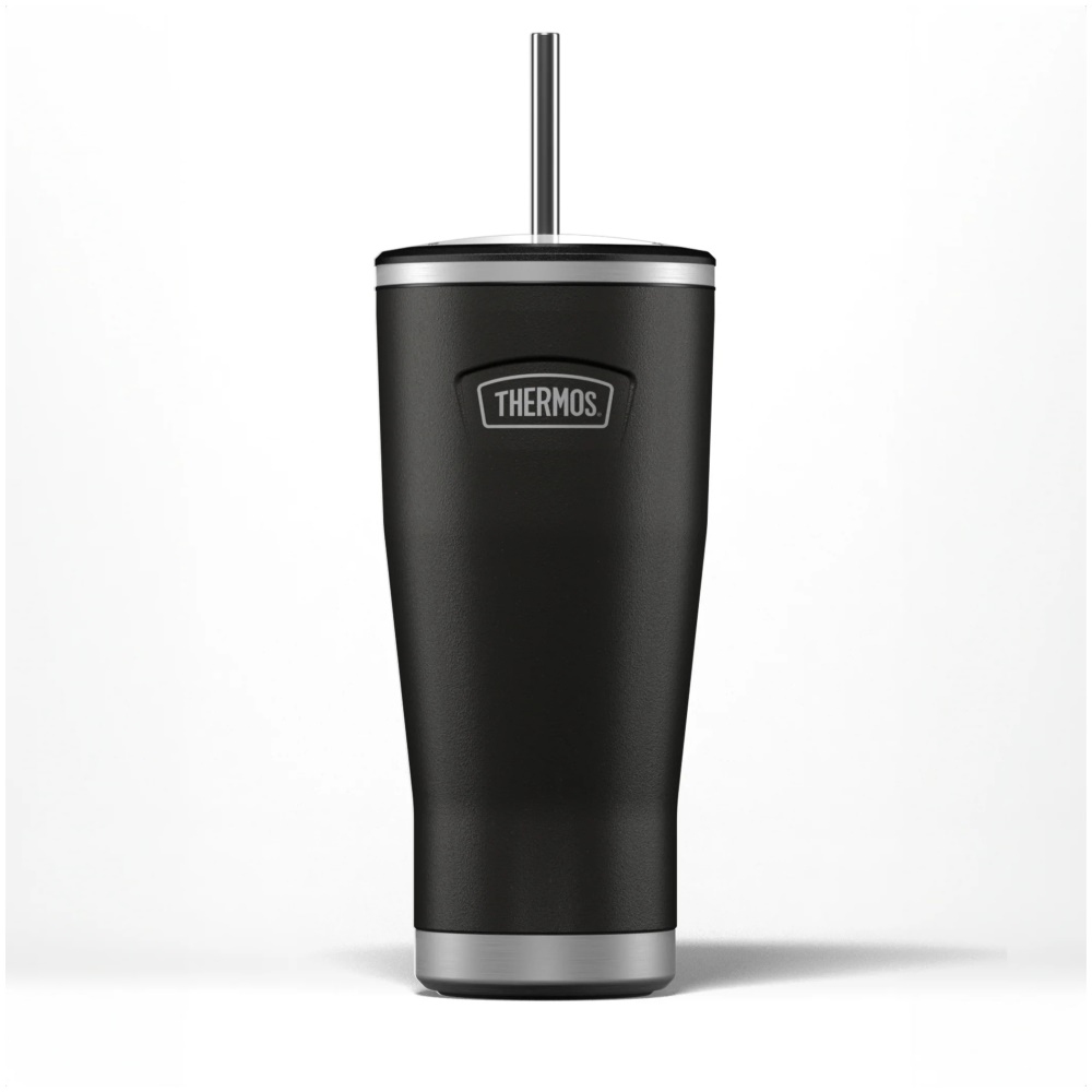 Thermos Icon Series Cold Cup Tumbler with Straw 710ml (Granite Black)