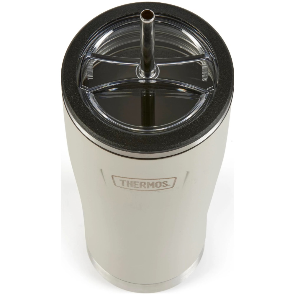 Thermos Icon Series Cold Cup Tumbler with Straw 710ml (Sandstone) - Image 1