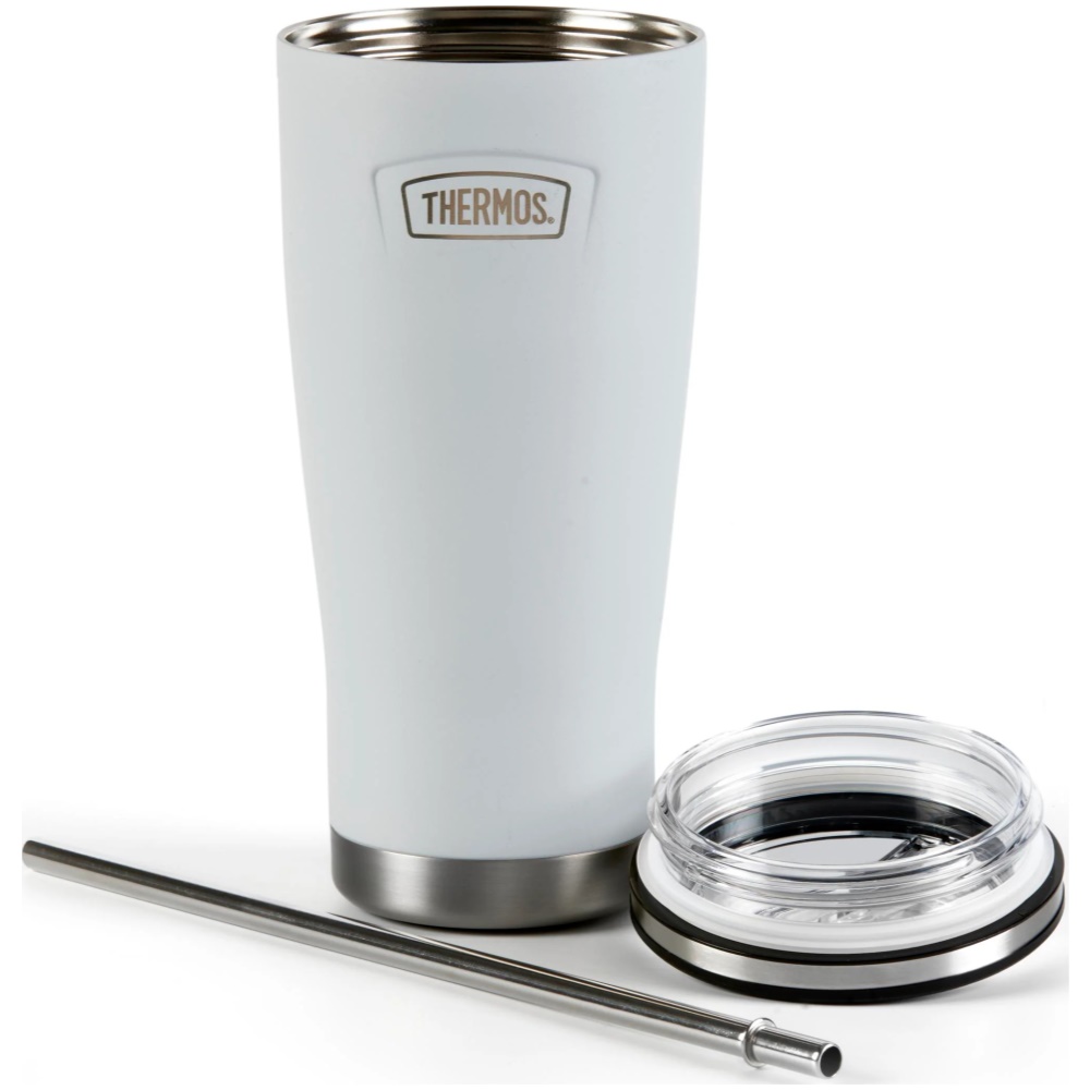 Thermos Icon Series Cold Cup Tumbler with Straw 710ml (Harebell White) - Image 1