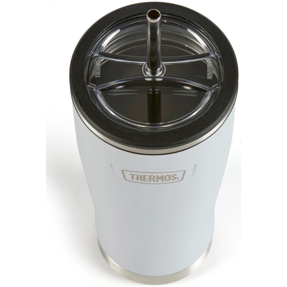 Thermos Icon Series Cold Cup Tumbler with Straw 710ml (Harebell White) - Image 3