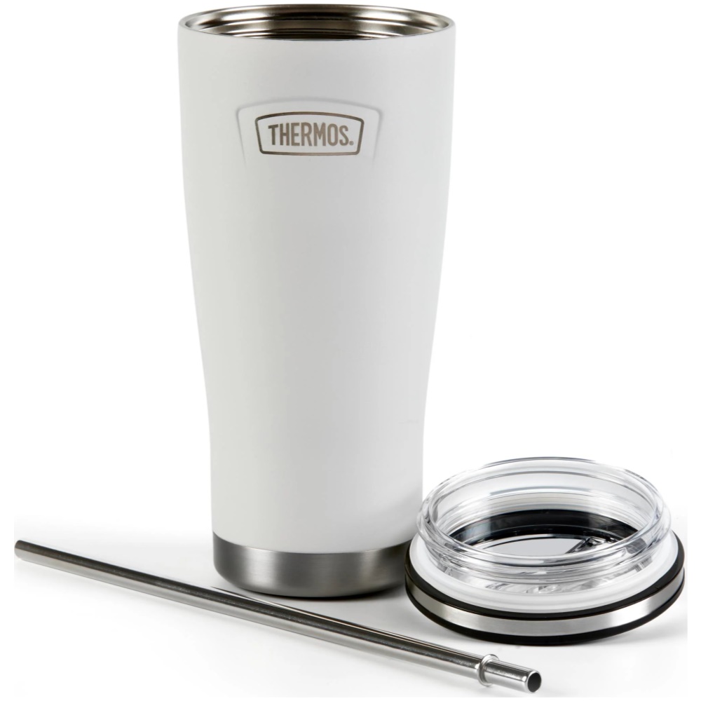 Thermos Icon Series Cold Cup Tumbler with Straw 710ml (Ice White) - Image 1