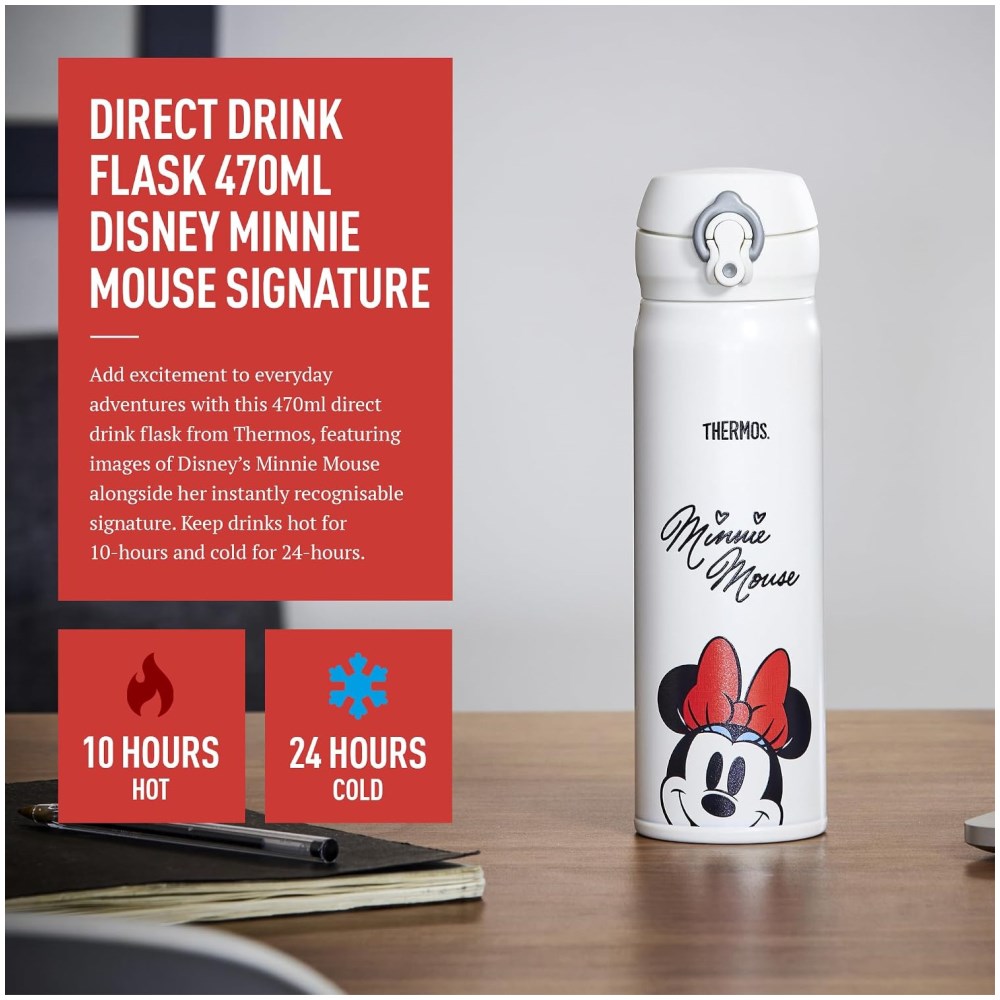 Disney Signature Direct Drink Flask 470ml Minnie Mouse - Image 4
