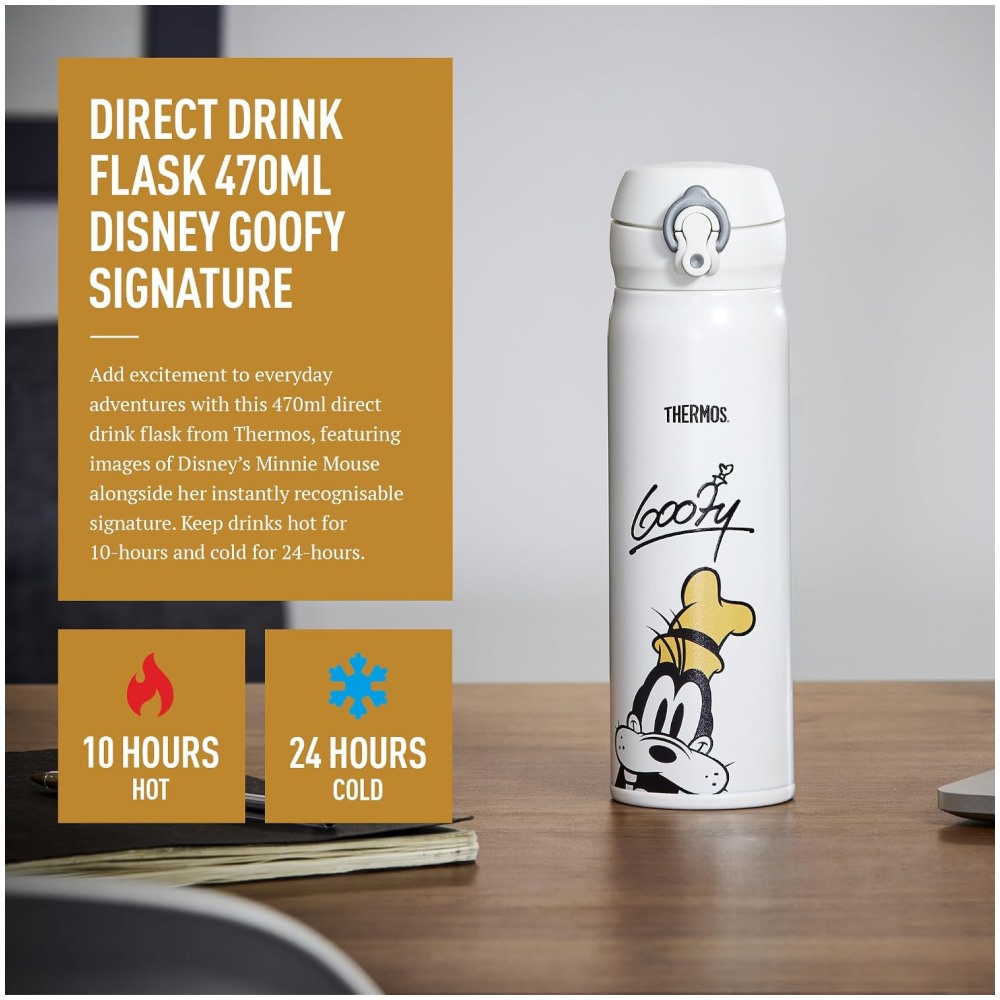 Disney Signature Direct Drink Flask 470ml Goofy - Image 2