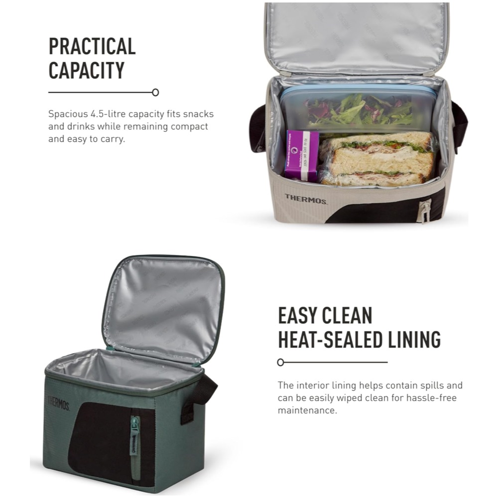 Thermos Radiance Individual Cool Bag 4.5L (Rock Cap Green) - Image 3