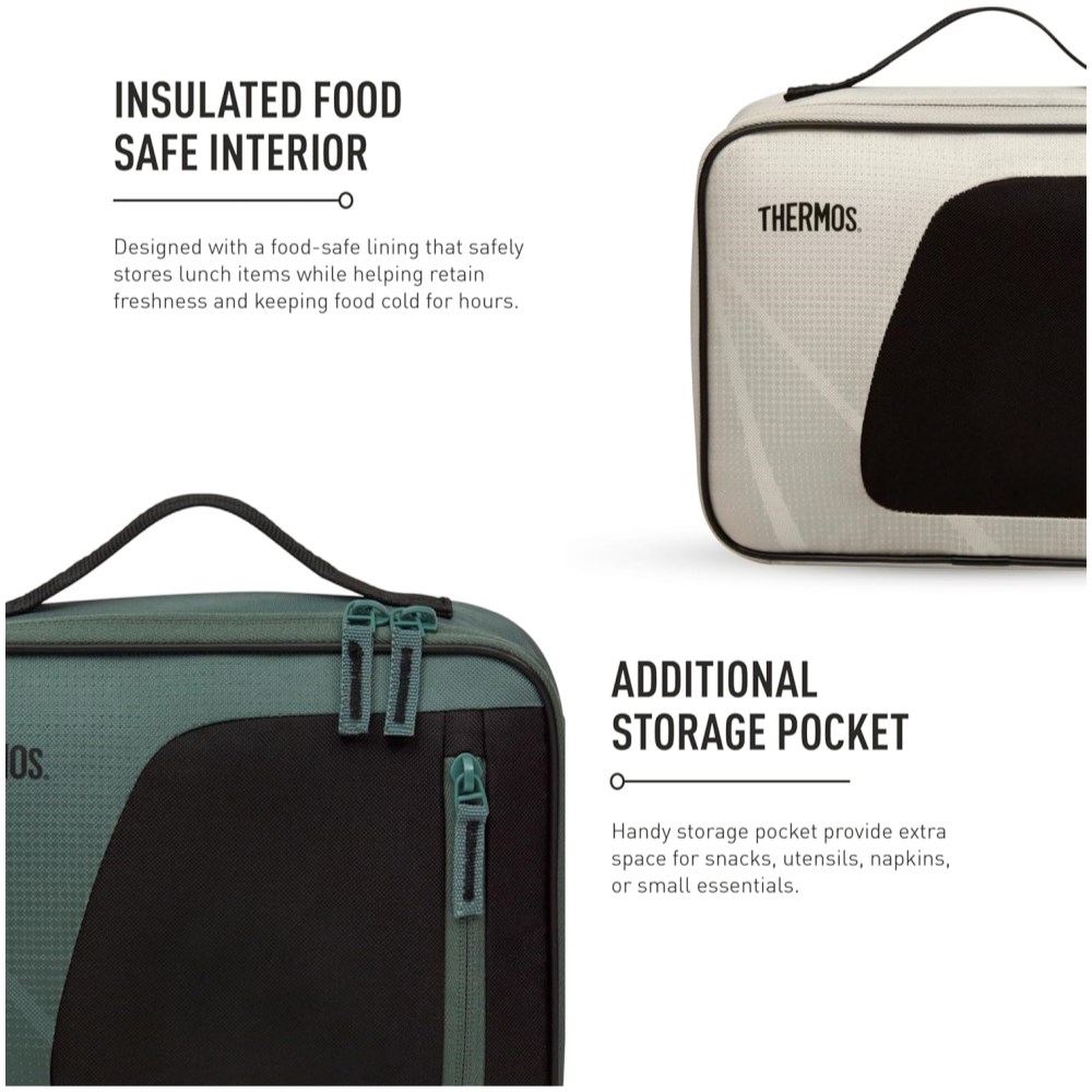 Thermos Radiance Lunch Bag 4L (Rock Cap Green) - Image 4