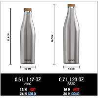 Preview SIGG Meridian Bottle 500ml (Brushed Silver) - Image 3