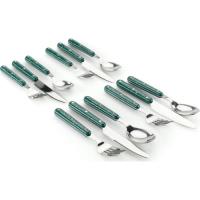 Preview GSI Outdoors Pioneer Green Enamelware Cutlery Set (12 pieces)