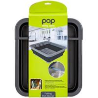 Preview Summit POP! Collapsible Dish Utensil Drainer (Black/Grey) - Image 2