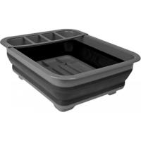 Preview Summit POP! Collapsible Dish Utensil Drainer (Black/Grey)