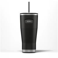 Thermos Icon Series Cold Cup Tumbler with Straw 710ml (Granite Black)