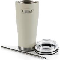 Preview Thermos Icon Series Cold Cup Tumbler with Straw 710ml (Sandstone) - Image 4
